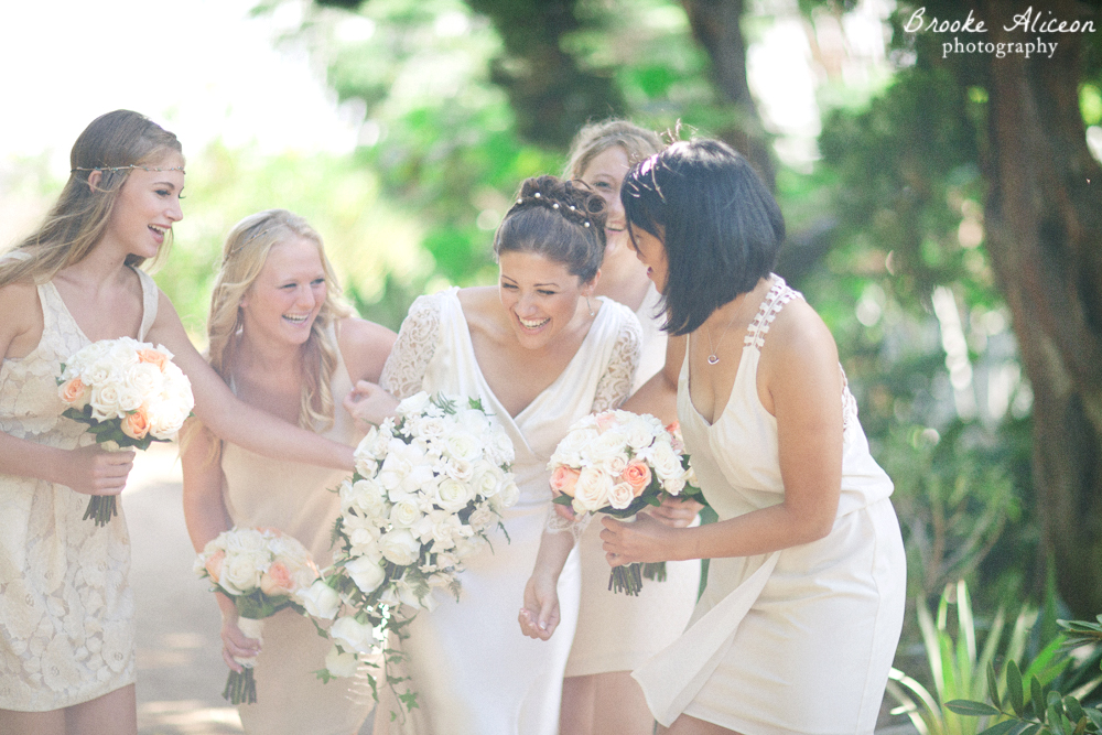 Bridesmaids photos, vintage wedding, San diego botanical wedding, green wedding venues, encinitas wedding venues