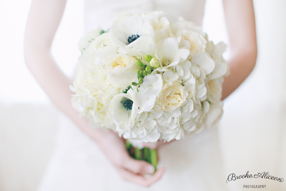 White bouquet, tea party wedding, green gables estate wedding