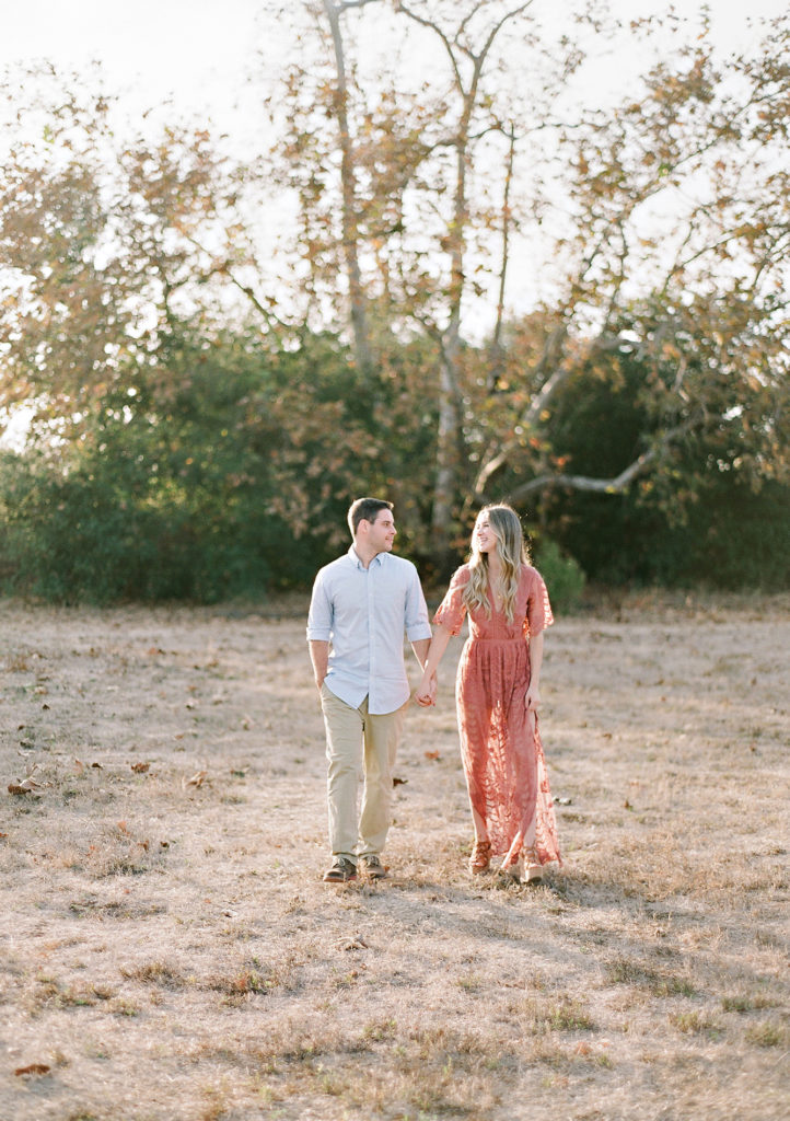 outdoor engagement session in san diego